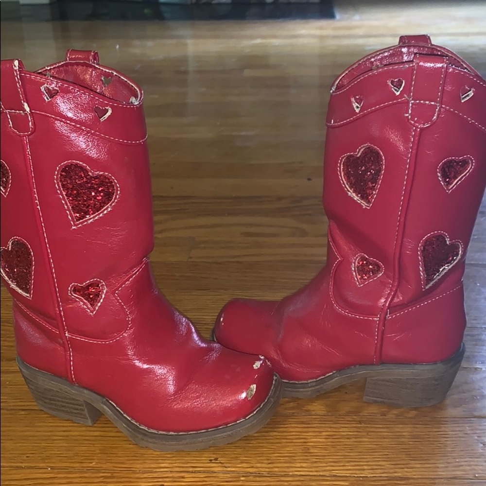 Red cow girl boots
